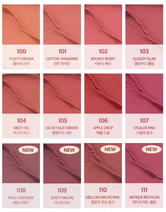CLIO Volumate Tint Blur & Gloss (Blur 3.8g/Gloss 3g) (20colors) - Atelievuè