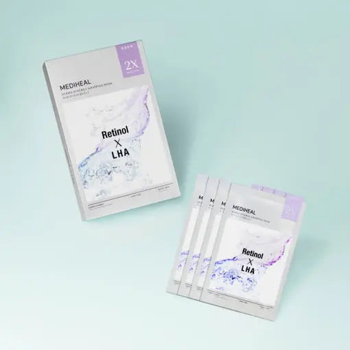 MEDIHEAL Derma Synergy Wrapping Mask Pore Care (Retinol X LHA) 25ml X 14ea - Atelievuè