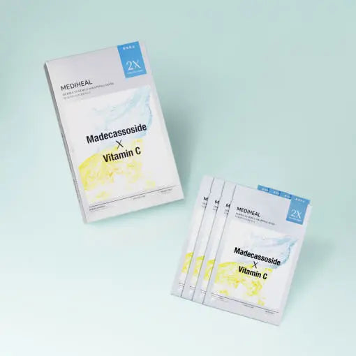 MEDIHEAL Derma Synergy Wrapping Mask Toning Care (Madecassoside X Vitamin C) 25ml X 14ea - Atelievuè