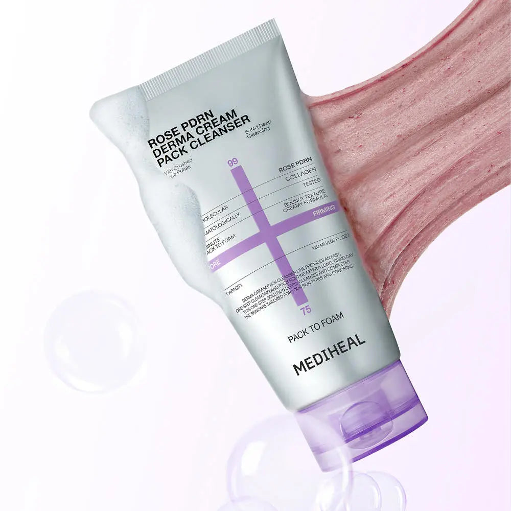 MEDIHEAL Rose PDRN Derma Cream Pack Cleanser 50ml - Atelievuè
