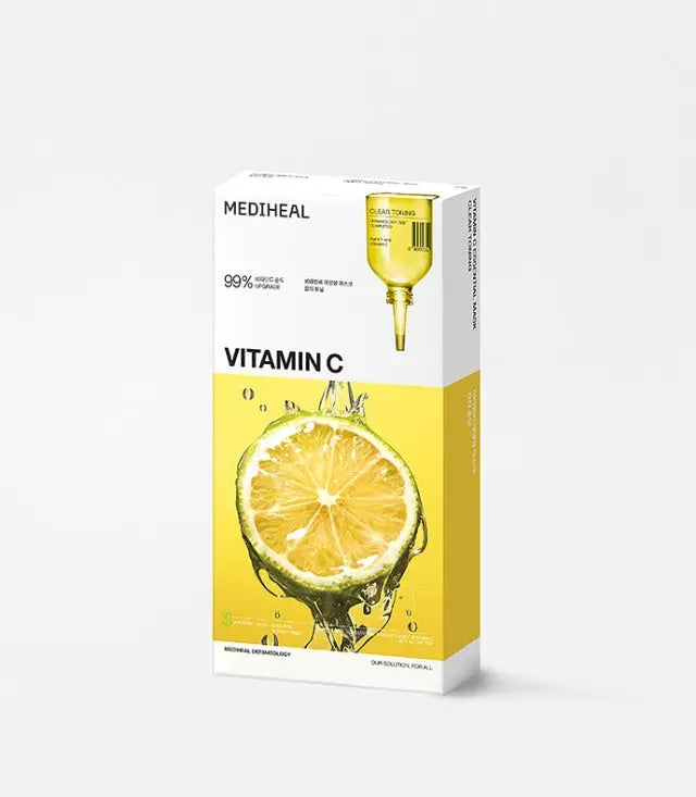 MEDIHEAL Vitamin C Essential Mask Clear Toning 24ml X 10ea - Atelievuè