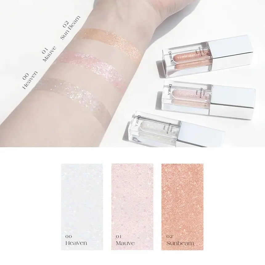 Dear.A Vegan Glitter Eyeshadow 1.4g (2colors) - Atelievuè
