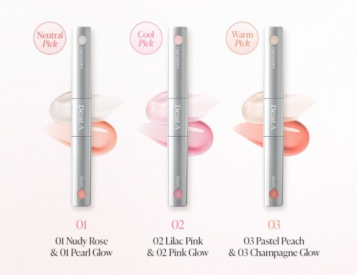 Dear.A Blush & Beam Dual Stick 3g (3colors) - Atelievuè