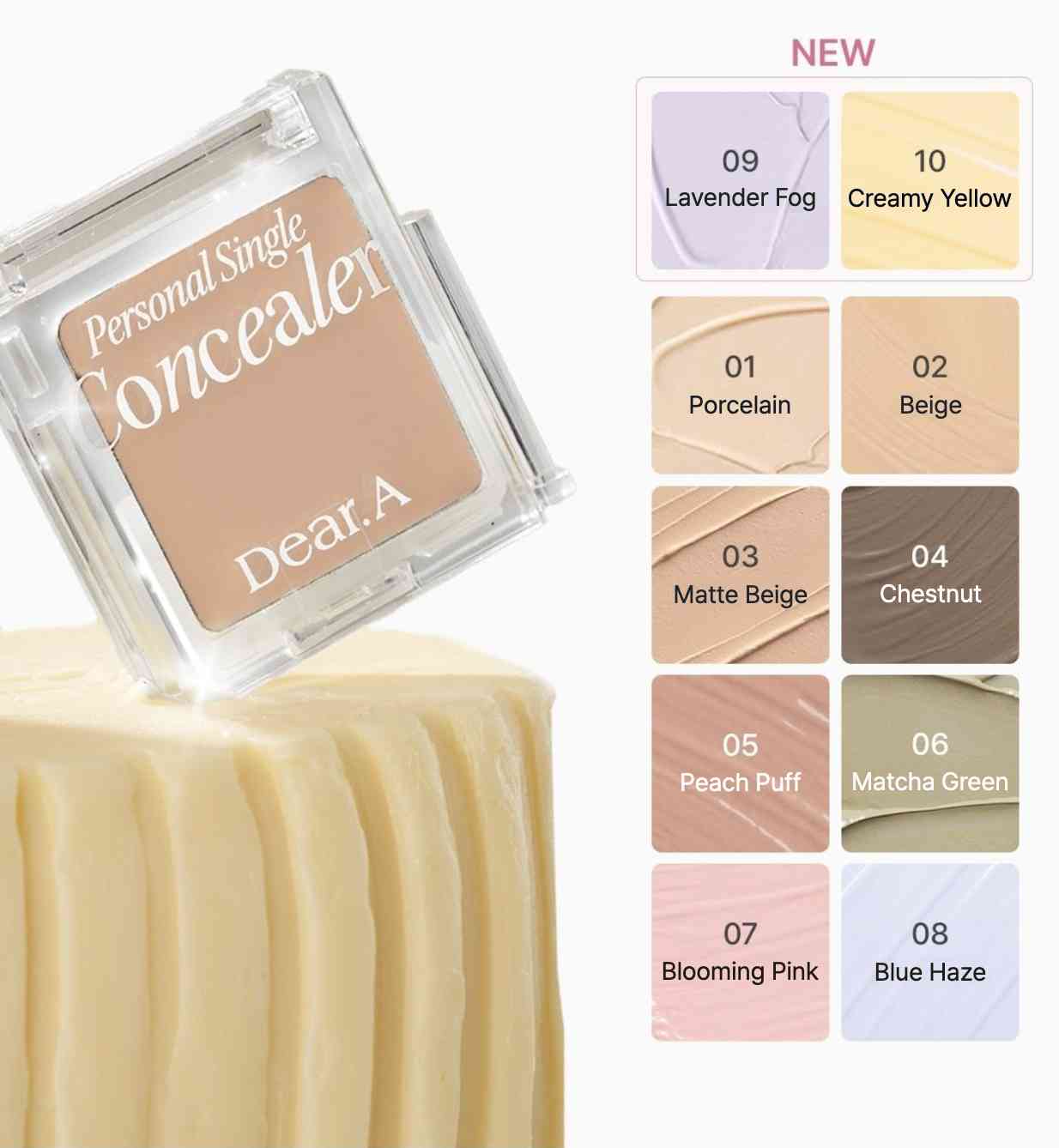 Dear.A Personal Single Concealer 1.8g (10colors) - Atelievuè